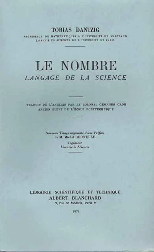Le nombre ; langage de la science