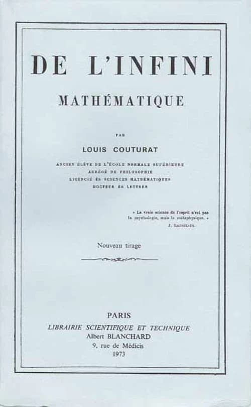 De l'infini