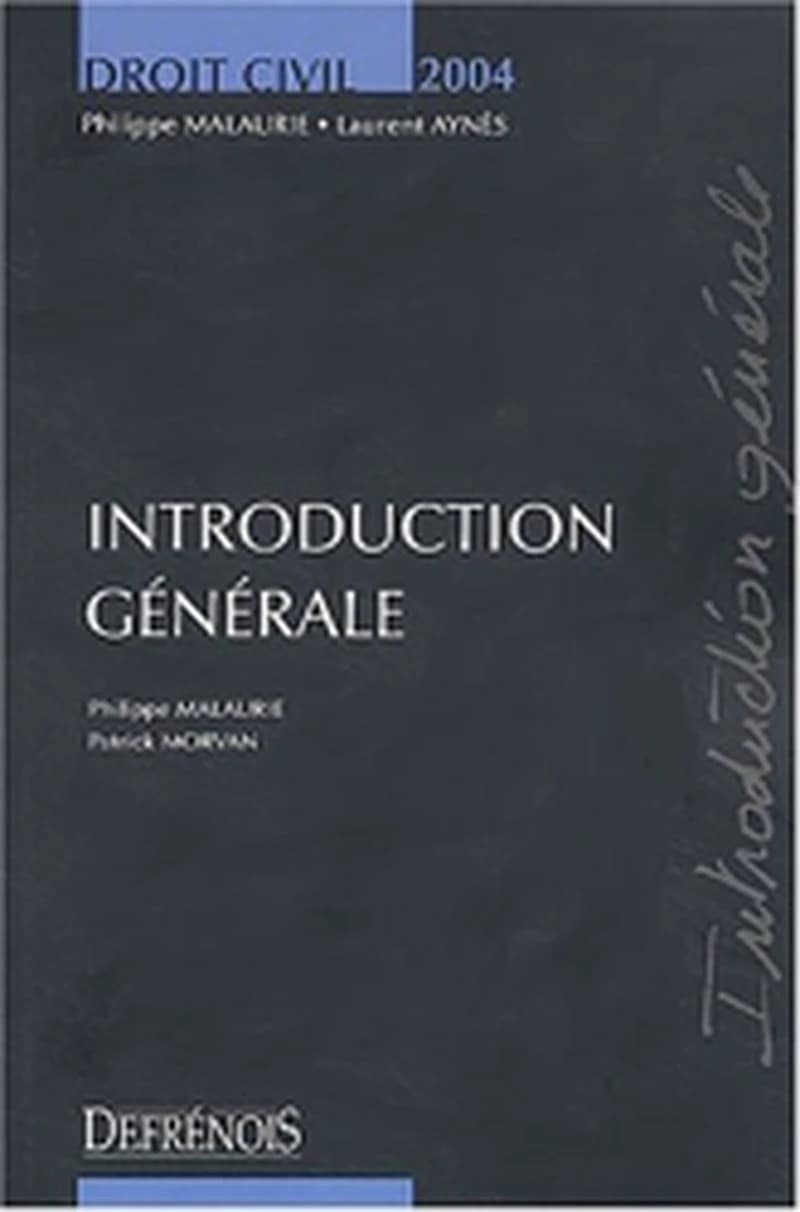 Introduction générale : droit civil