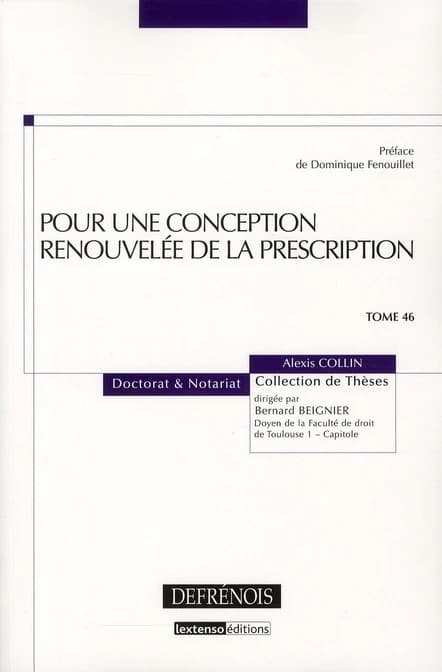 Pour une conception renouvelée de la prescription