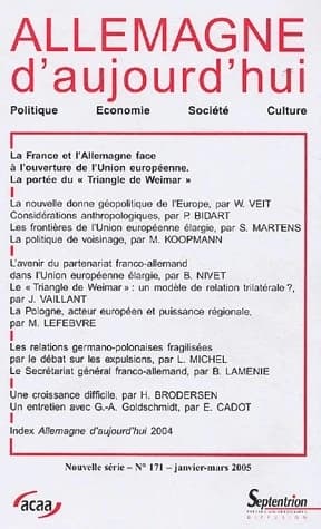 Allemagne D Aujourd' Hui, N171