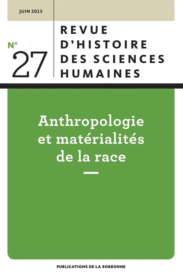 RHSH : Revue d'histoire des sciences humaines, n° 27