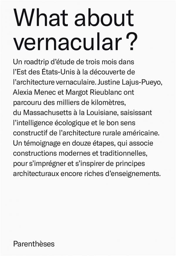 What about vernacular ?