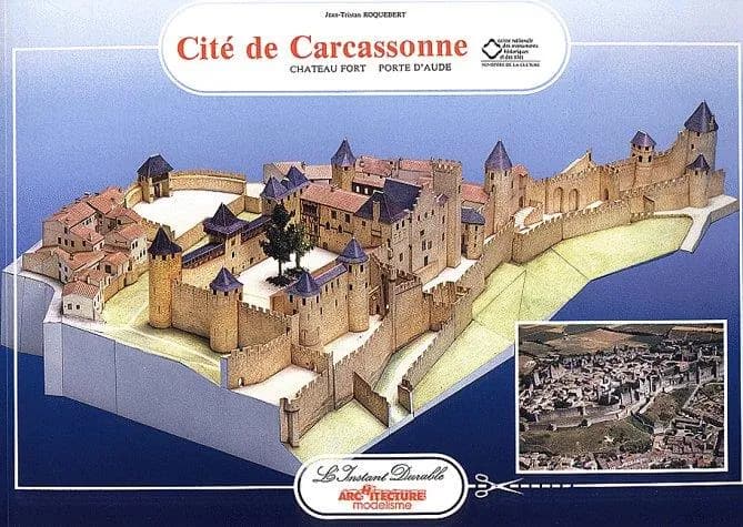 Carcassonne : Livre-maquette à découper