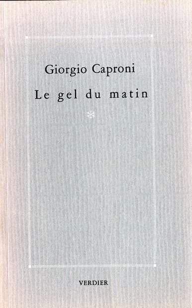 Le gel du matin