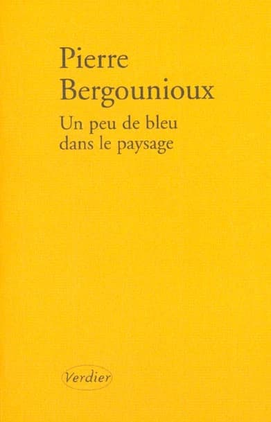 Un peu de bleu dans le paysage