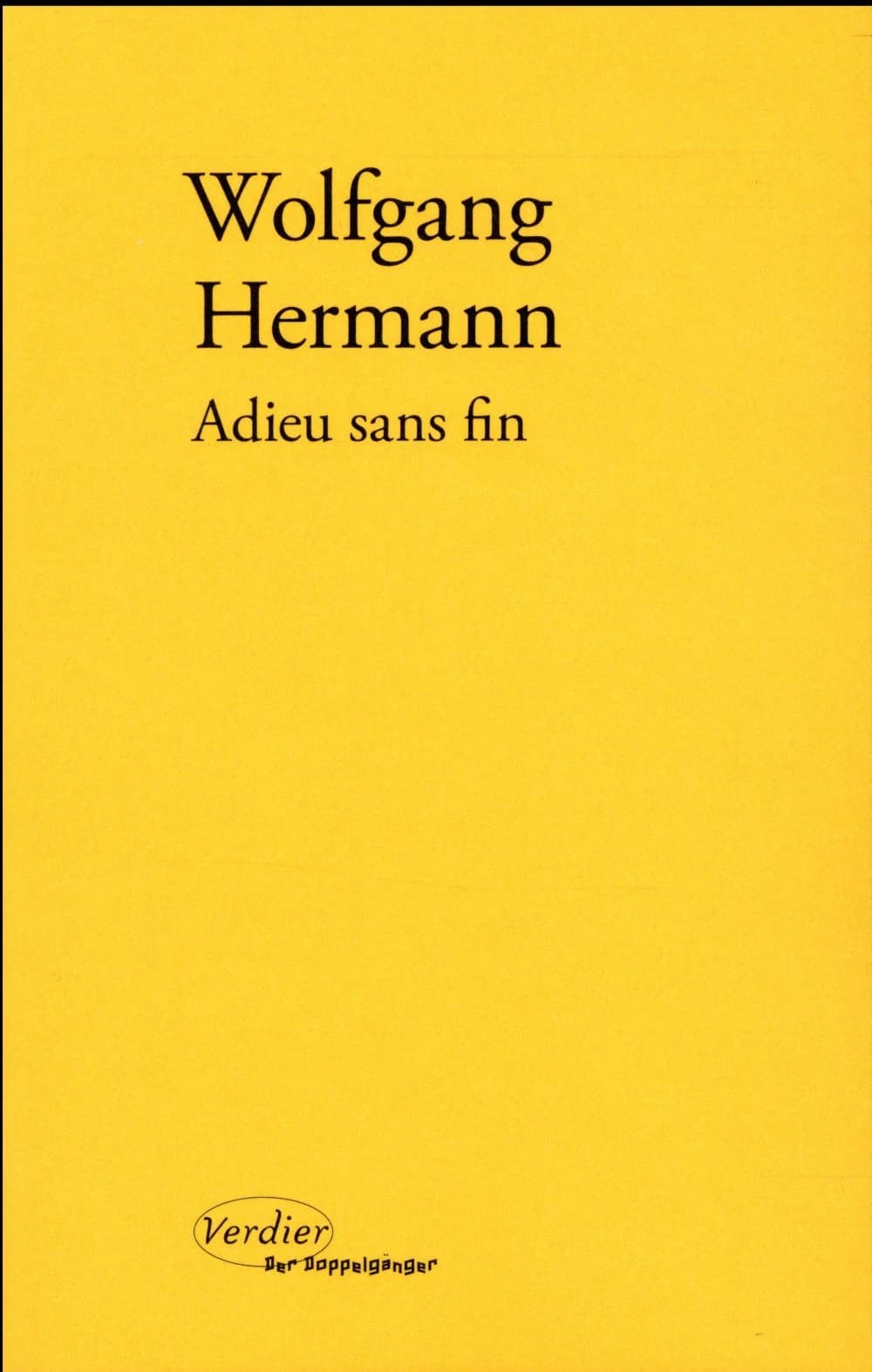 Adieu sans fin : récit