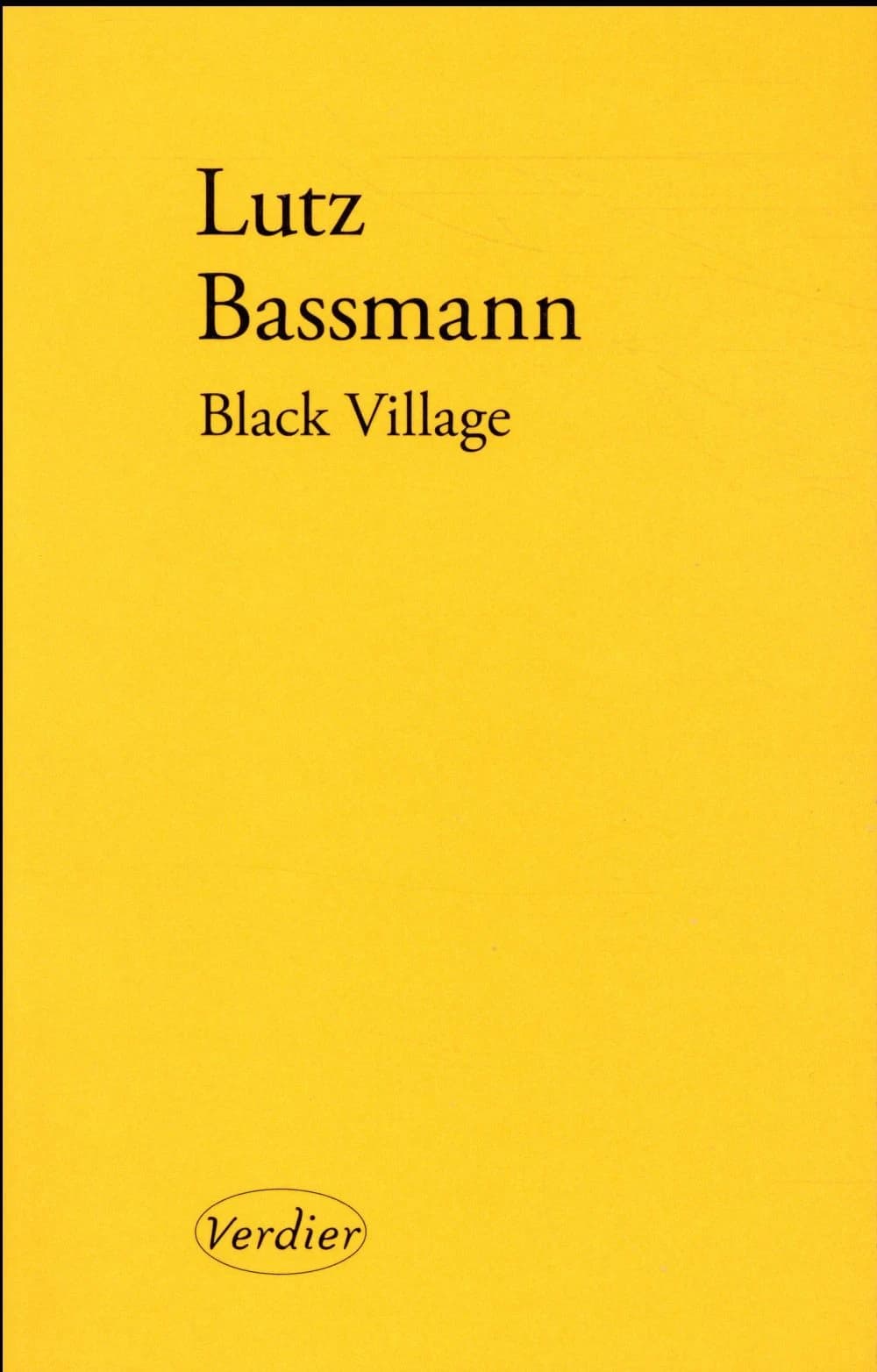 Black village : narrats