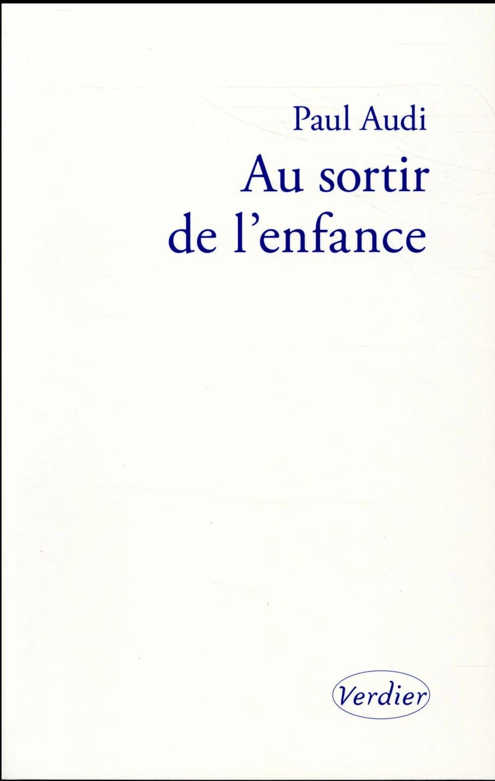 Au sortir de l'enfance