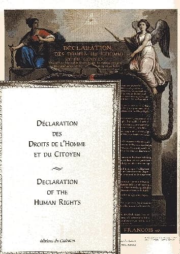 Déclaration des droits de l'homme et du citoyen ; declaration of the human rights