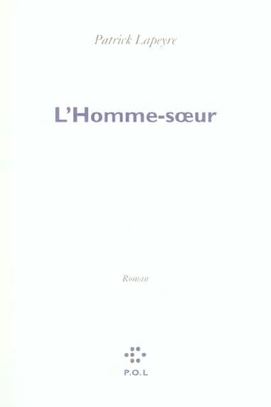 L'homme soeur : roman