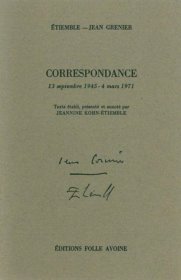 Correspondance : 13 septembre 1945-4 mars 1971