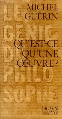 Qu'est-ce qu'une œuvre ?