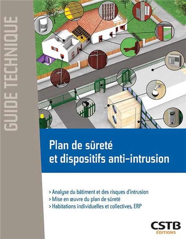 Plan de sûreté et dispositifs anti-intrusion : analyse du bâtiment et des risques d'intrusion, mise en oeuvre du plan de sûreté, habitations individuelles et collectives, ERP