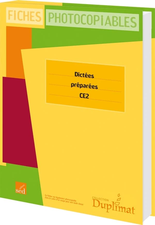 DUPLIMAT : CE2 ; dictées préparées