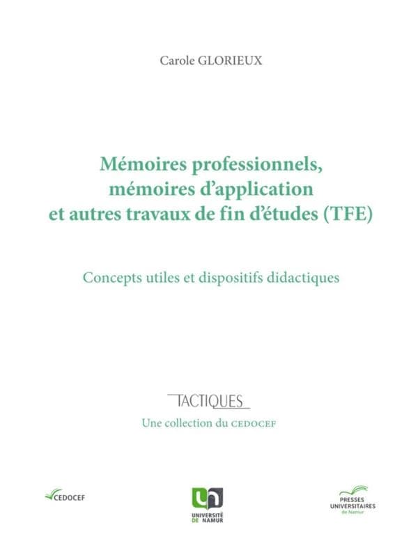 Mémoires professionnels, mémoires d'application et autres travaux de fin d'études