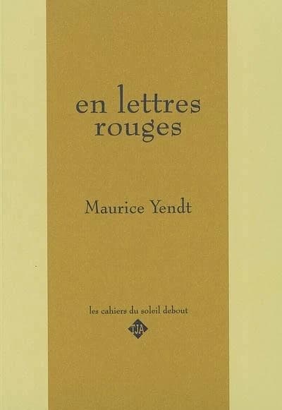 En lettres rouges
