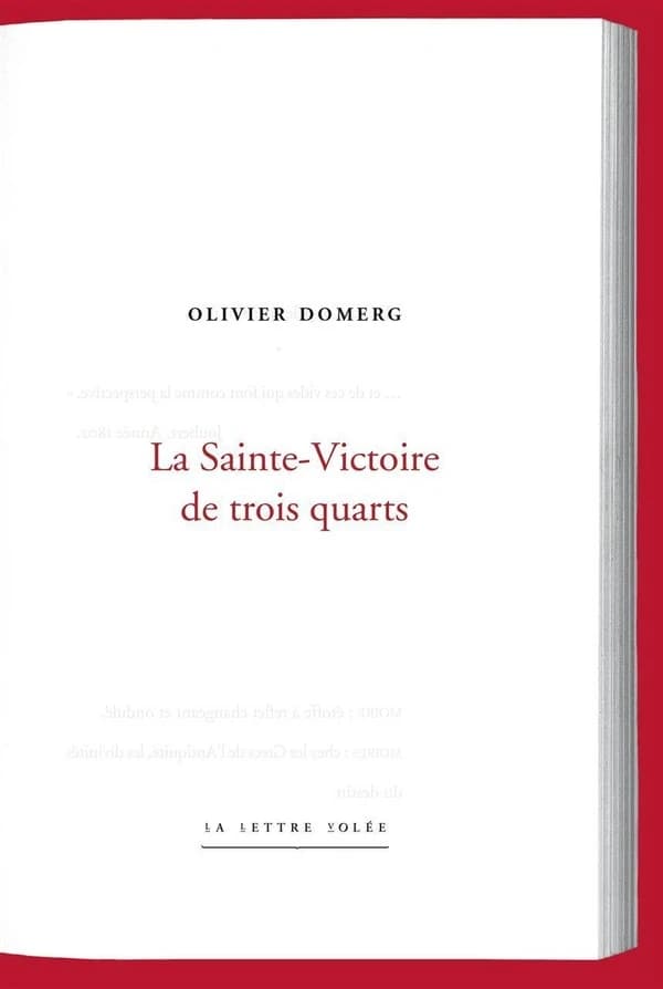 La Sainte-Victoire de trois-quarts