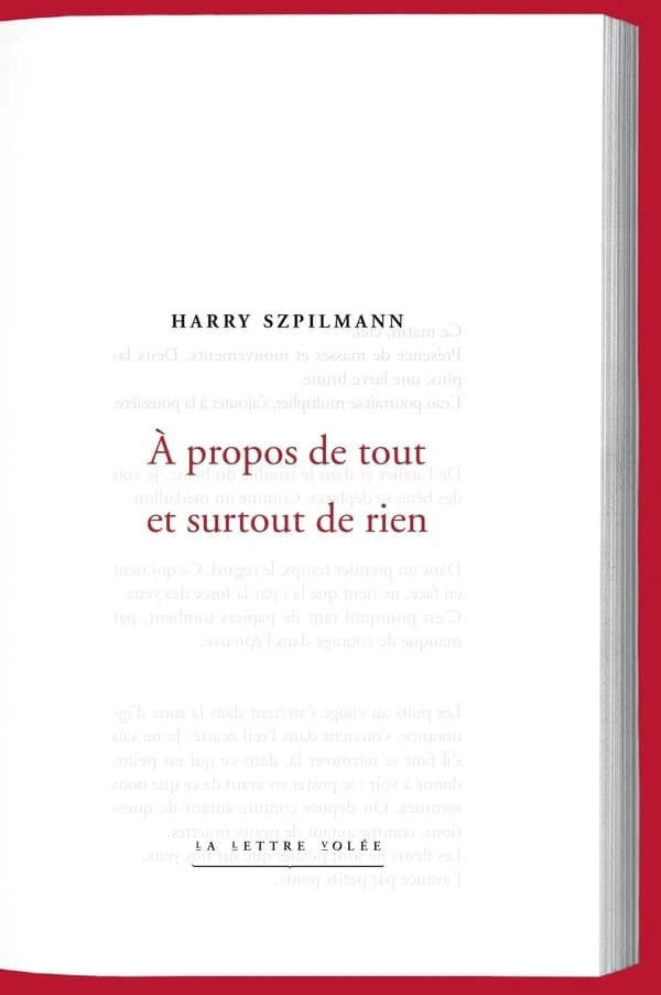 À propos de tout et surtout de rien