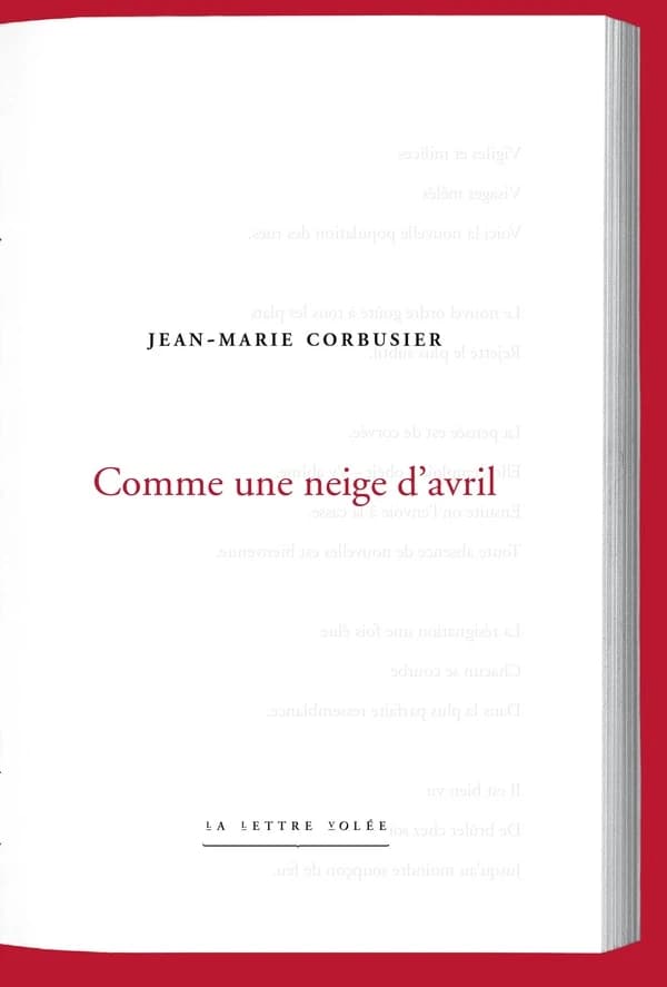 Comme une neige d'avril
