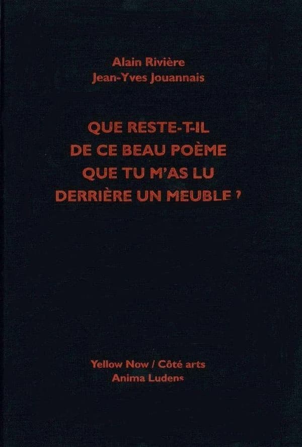 Que reste-t-il de ce beau poème que tu m'as lu derrière un meuble ? : la collection Marboeuf