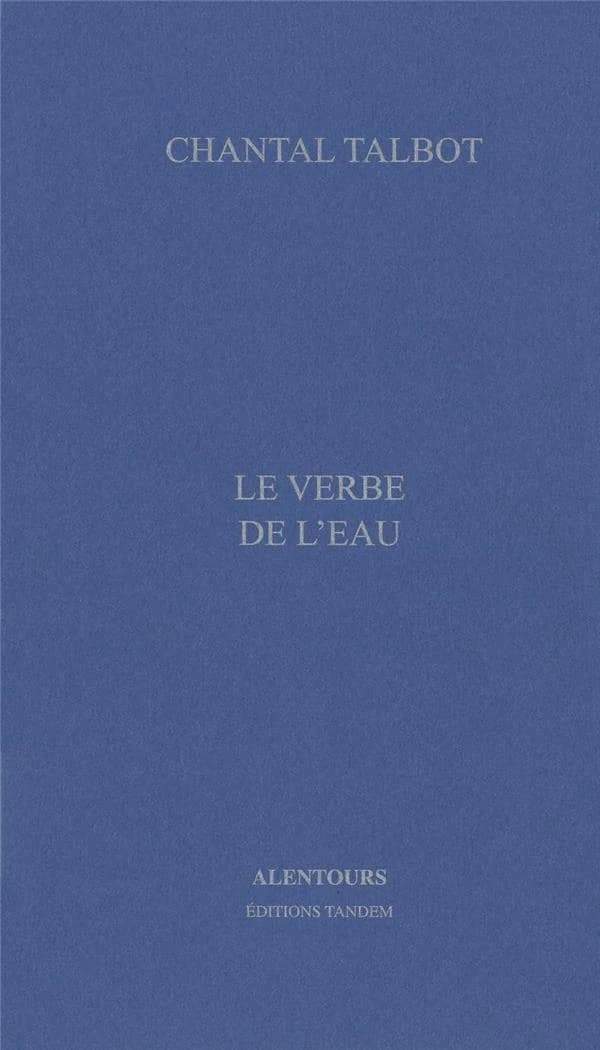 Le verbe et l'eau