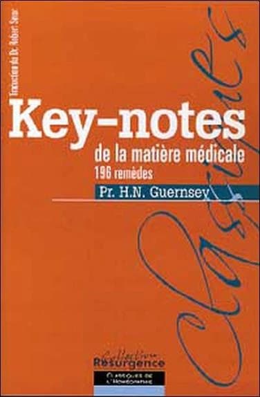 Key-notes de la matiere medicale