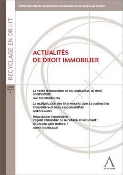 Actualités de droit immobilier