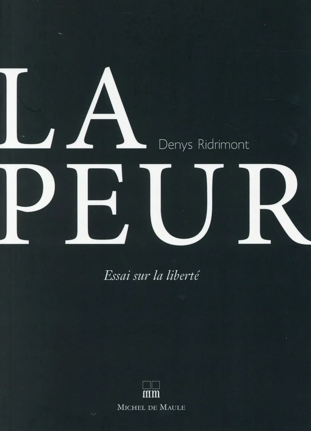 La peur : philosophie