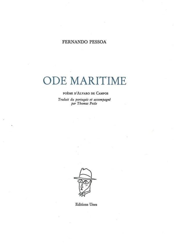 Ode maritime : poème d'Álvaro de Campos