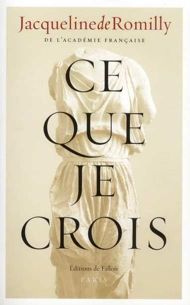Ce que je crois