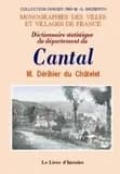 Cantal (dictionnaire statistique du departement du)