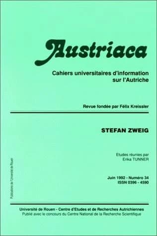AUSTRIACA Tome 34 : Stefan Zweig