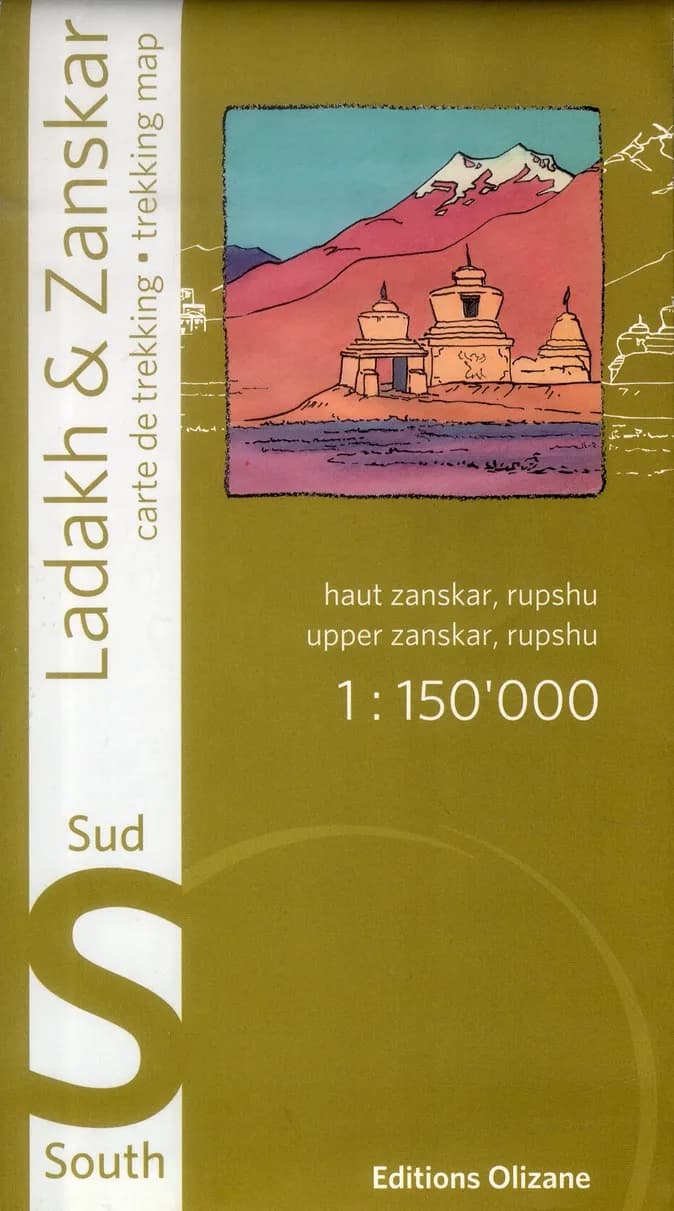 Carte Ladakh-Zanskar nord ; Haut Zanskar, Rupshu