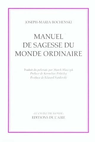 Manuel de sagesse du monde ordinaire