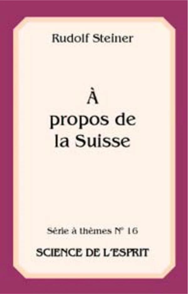à propos de la Suisse