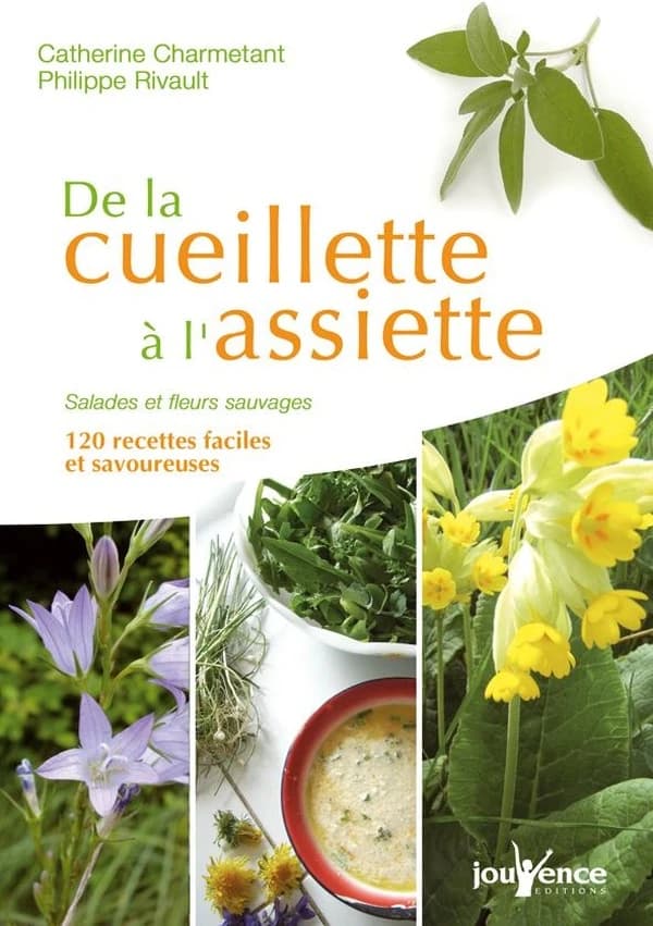De la cueillette à l'assiette : salades et fleurs sauvages, 120 recettes faciles et savoureuses