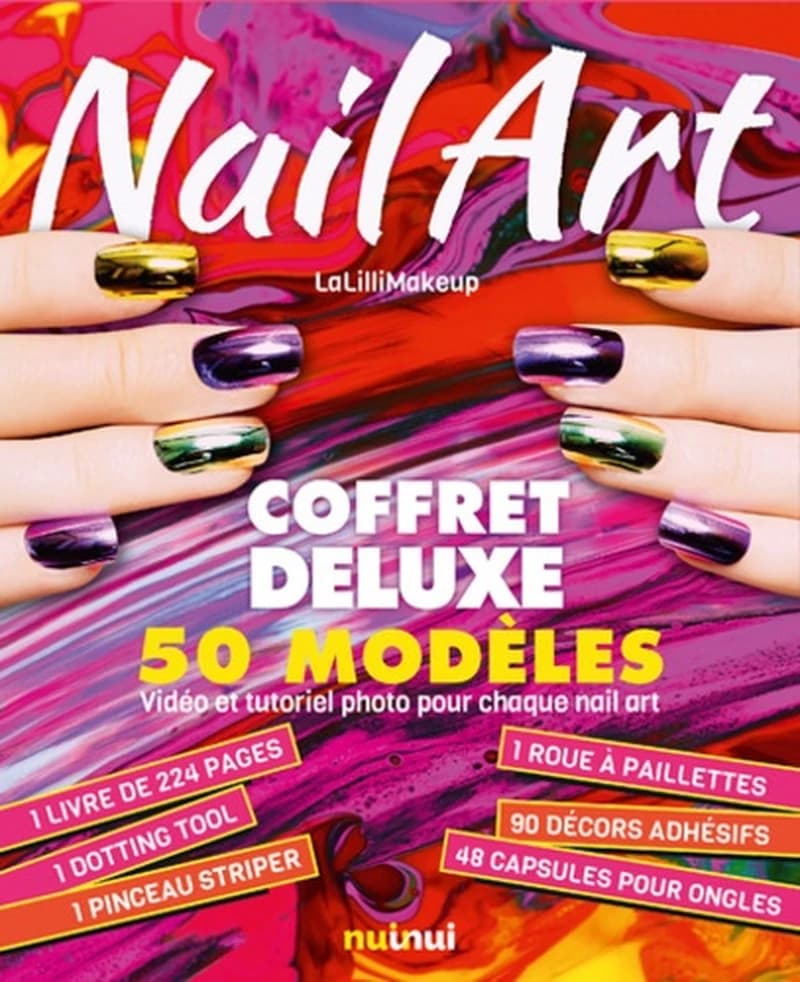 Nail Art - Coffret deluxe, 50 modèles avec accessoires