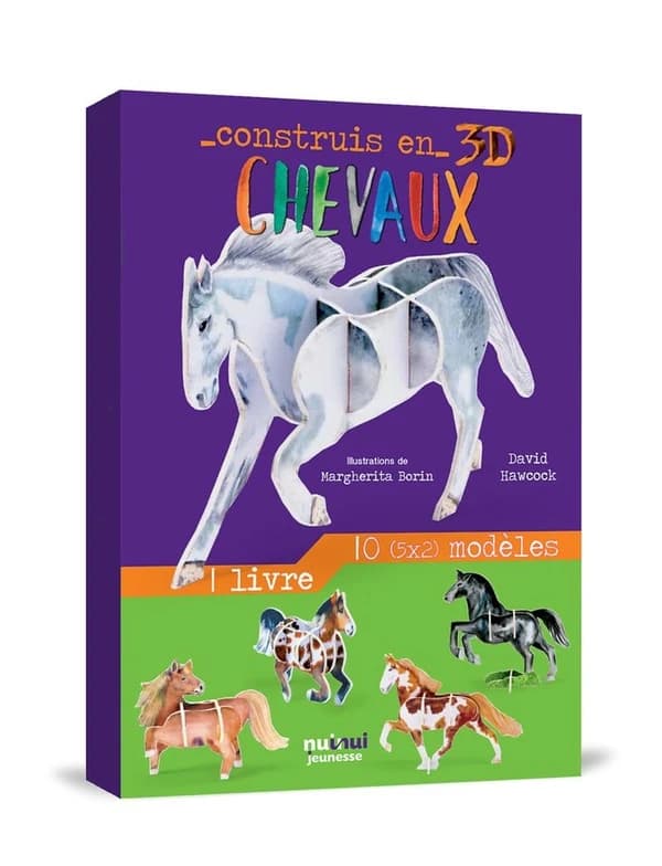 Chevaux : Avec 1 livre et 10 modèles