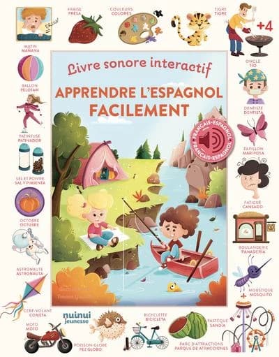 Apprendre l'espagnol facilement : livre sonore interactif