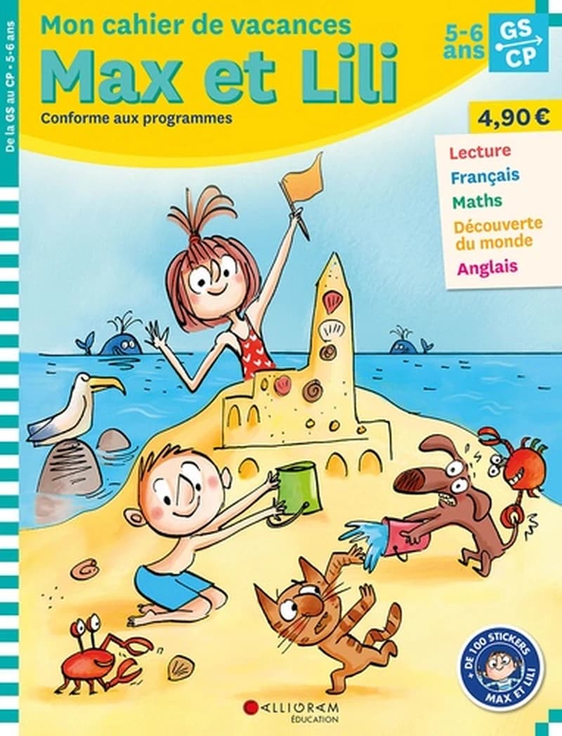 Max et Lili ; GS-CP ; mon cahier de vacances
