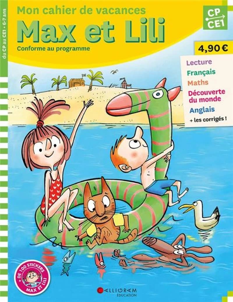 Max et Lili ; CP-CE1 ; mon cahier de vacances