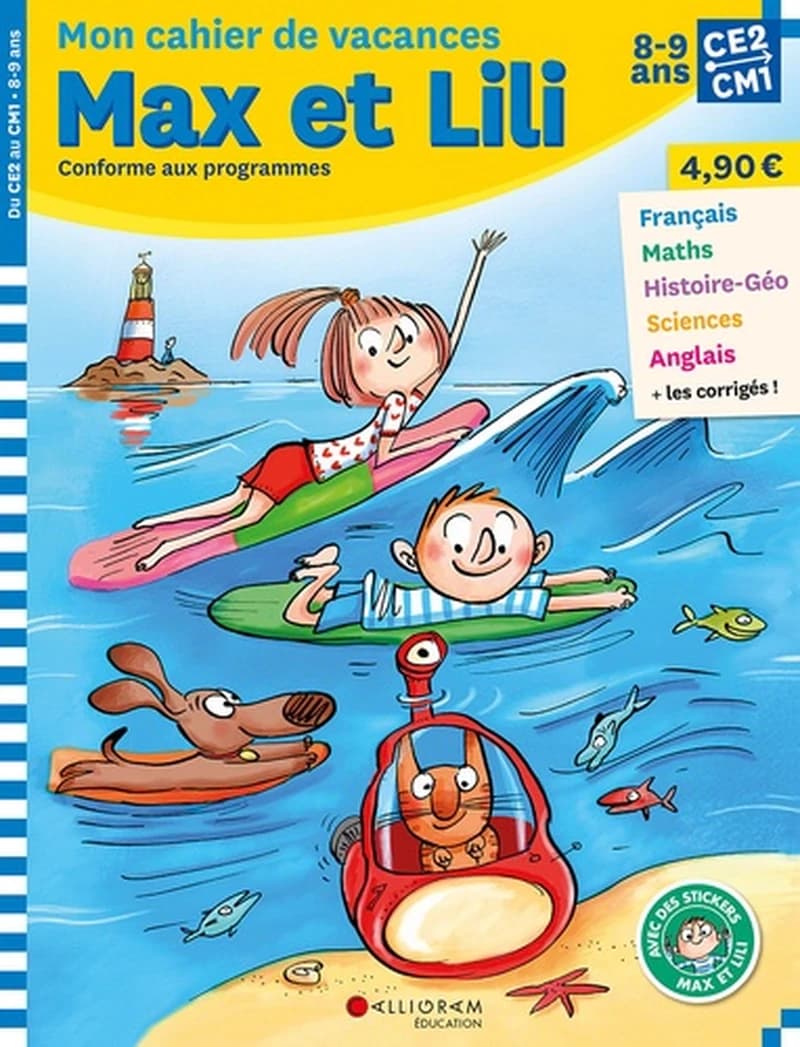 Max et Lili ; CE2-CM1 ; mon cahier de vacances