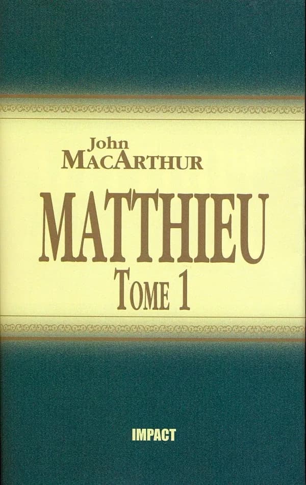 Matthieu : Tome 1 (ch.1-7)