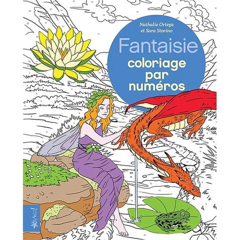 Coloriage par numéros : fantaisie ; coloriage par numéro