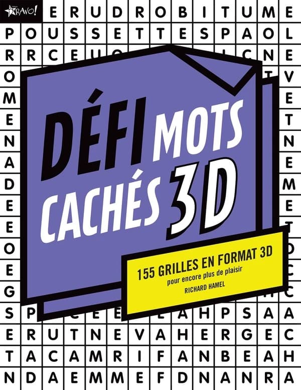 Défi mots cachés 3D ; 155 grilles en format 3D pour encore plus de plaisir