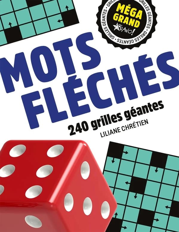Méga grand : mots fléchés ; 240 grilles géantes