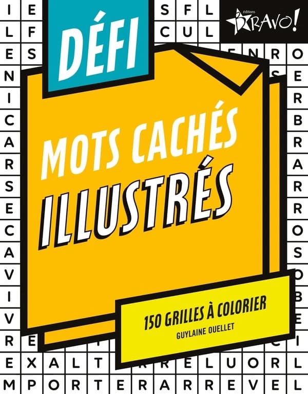 Défi : Mots cachés illustrés : 150 grilles à colorier