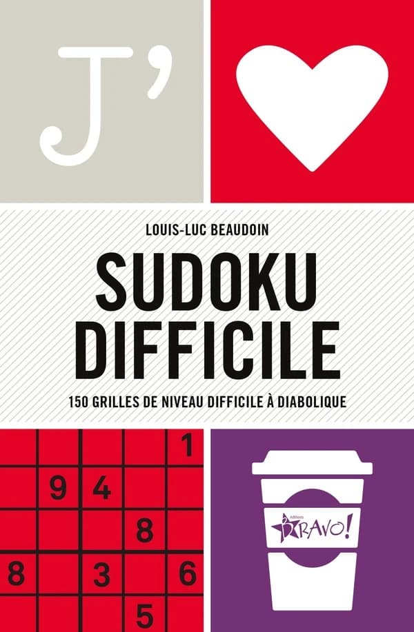 Sudoku difficile : 150 grilles de niveau difficile à diabolique