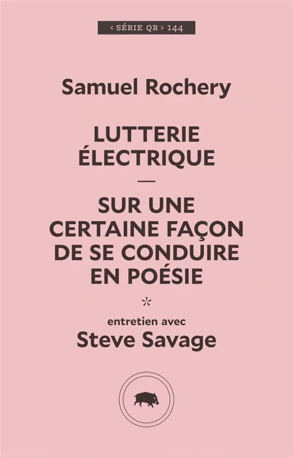 Lutterie électrique ; sur une certaine facon de se conduire